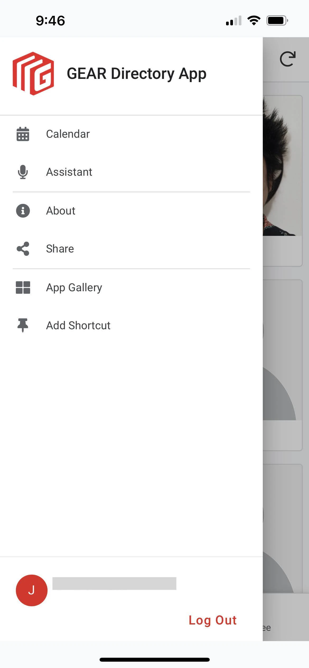 screenshot of GEAR Directory
